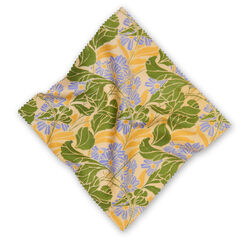 E. A. S&eacute;guy yellow and blue floral lens cloth
